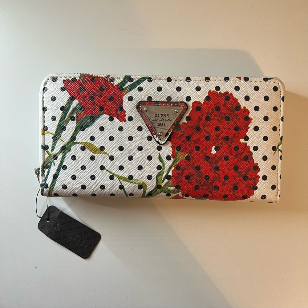 NWT IN BOX • Floral Guess Wallet - Picture 8 of 12